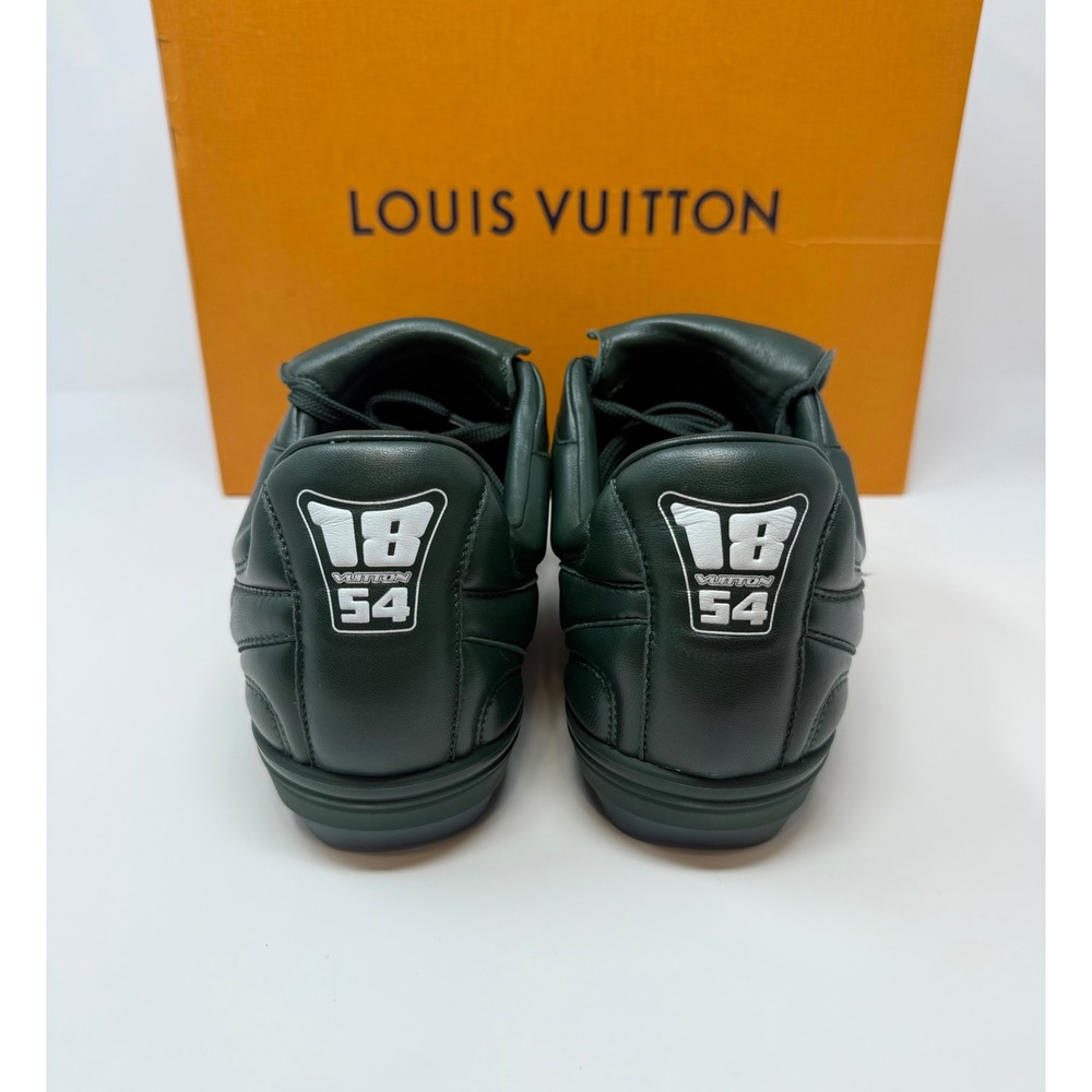 Louis Vuitton Footprint Soccer Sneaker Green Fits 9 US 7 LV - Picture 5 of 10
